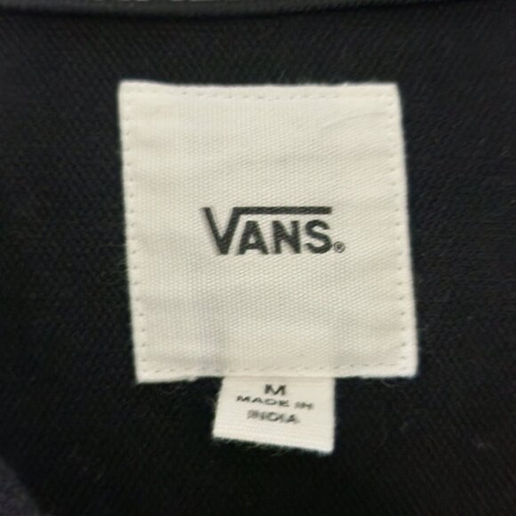 Women's Vans In The Know Black Denim jacket size Medium - Picture 4 of 5